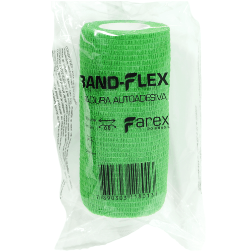Atadura 10cm Verde Band-Flex Autoadesiva Para Animais Farex